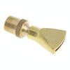 Water View Rockery Fountain All Copper Stainless Steel Adjustable Universal Fan-shaped Flat Nozzle, Size: 6 Point(Brass)