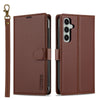 For Samsung Galaxy A56 5G LC.IMEEKE L2 Series Detachable Magsafe PU Phone Case with Lanyard(Brown)