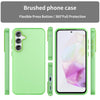 For Samsung Galaxy A35 5G Frosted Translucent TPU Hybrid PC Full Coverage Phone Case(Green)
