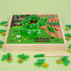 Children Pastoral Plucking Radish Catching Insects Game For Babies Early Education Wooden Toys(Farm)
