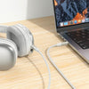 Borofone BL22 3.5mm Zinc Alloy Dignity AUX Audio Cable, Length:1m(White)