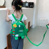 Children Backpack Kindergarten Anti-Lost School Bag(Black)