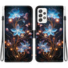 For Samsung Galaxy A52 4G / 5G Crystal Texture Colored Drawing Leather Phone Case(Little Lantern Flower)