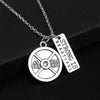 Sport Barbell Dumbbell Pendant Jewelry Lover Friend Bodybuilding Necklaces for Men Women(N252)