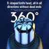 Electric Digital Display Nose Hair Trimmer Rechargeable 3 Gear Adjustable Portable Shaver(Black)
