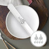 10pcs /Bag Christmas Tree Napkin Rings Metal Napkin Buckles Hotel Dinner Table Decoration(Silver)