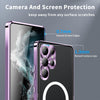 For Samsung Galaxy S25 Ultra 5G MagSafe Magnetic Frosted Metal Phone Case(Purple)