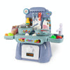 24 In 1 Childre Mini Kitchen Toys Girls Simulation Play House Cooking Kitchen Set, Model: Blue