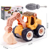 2PCS LXB-418 Removable Assembly Simulation Engineering Vehicle Model(Excavator)