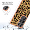 For Samsung Galaxy S25 Ultra 5G Electroplating Marble Dual-side IMD Phone Case(Leopard Print)