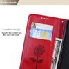 For Xiaomi Redmi 10 Rose Embossed Horizontal Flip PU Leather Case with Holder & Card Slots & Wallet(Red)
