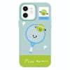For iPhone 11 Skin Feeling Jelly TPU Hybrid PC Phone Case(Play Tennis Light Green)