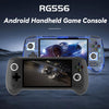 ANBERNIC RG556 Handheld Game Console Android 13 System 5.48-Inch AMOLED Screen WIFI Bluetooth Game Player 128GB+128GB(Black)