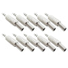 JL0037 3.5mm Audio Jack Connector (10 Pcs in One Package, the Price is for 10 Pcs)(Silver)