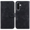 For Samsung Galaxy A26 5G Lily Embossed Leather Phone Case(Black)