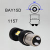 2 PCS Car Auto DC 12V 5W 350LM 1157/BAY15D/P21/5W 3030 16-LED Bulbs Turn Lamp Backup Light, White + Yellow
