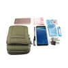 Outdoor Phone Carrying Case Pouch Nylon Crossbody Shoulder Cell Phone Holster Waist Belt Wallet Bag with Carabiner(Army Green)