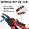 5 In 1  Combination Interchangeable Head Pliers Kit General Repair Screwdriver Pliers(Red Black)