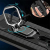 For Xiaomi Redmi Note 8 Pro Carbon Fiber Protective Case with 360 Degree Rotating Ring Holder(Black)