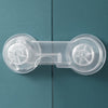 5 PCS Transparent +5 Pair Lock Children Drawer Anti-opening Cabinet Door Refrigerator Safety Lock
