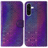 For Samsung Galaxy A36 5G / A56 5G Colorful Magnetic Buckle Leather Phone Case(Purple)