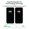 RELIFE RL-309AW  QC3.0 PD Fast Wireless Charger With LCD Display 8 Ports(US Plug)
