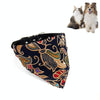 Cotton Pet Bib XS Black - Cat & Small Dog Drool Scarf