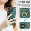 For Samsung Galaxy S23 Ultra 5G DG.MING K1 MagSafe Detachable Wallet RFID Back Cover Phone Case(Green)