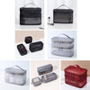 Multifunctional Portable Large Capacity Toiletry Cosmetic Bag, Color: Black 3 PCS/Set