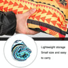 Portable Ethnic Style Automatic Inflatable Pillows Outdoor Camping Tent Camping Equipment Car Travel Pillows(Red Yellow Printing)