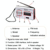 BAIJIALI BJL-R28 Elderly Portable Portable Retro Radio AM / FM Two Band Radio(Silver Gray)