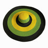 Oversized Brim Dome Rainbow Striped Beach Visor Hat, Size: 56-58cm(1)