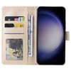 For Samsung Galaxy S25 5G 3-Card Slots Multifunctional Leather Phone Case(Gold)