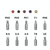 LT001 180 Degree 6.35mm Alloy Elbow Ratchet Screwdriver Set With 10 Screwdriver Bits