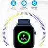 Bluetooth Talk HD Large Screen Heart Rate Oxygen Monitoring Multi-Sport Mode Smart Watch(Pink)