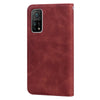 For Xiaomi Mi 10T Pro 5G Frosted Business Magnetic Horizontal Flip PU Leather Case with Holder & Card Slot & Lanyard(Brown)