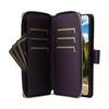 For Samsung Galaxy S24 5G Nine-card Slots Zipper Wallet Bag Leather Phone Case(Dark Purple)