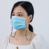 Mask Anti-Lost Lanyard Round Beads Retro Mask Lanyard Colorful Bead Necklace Chain