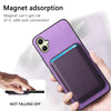 For Samsung Galaxy A06 4G Retro Magsafe Card Bag PU Back Cover Phone Case(Purple)