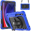 For Samsung Galaxy Tab S9 / S9 FE Silicone + PC Tablet Case(Dark Blue+Black)