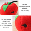 5pcs Cute Fruit And Vegetable Plush Bag Pendant Key Chain, Size: 10cm(Pink Strawberry)