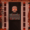 Halloween Door Sign Haunted House Horror Atmosphere Decoration, Style: Danger Imitation Wood Grain