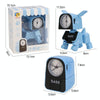Mini Manual Child Deformation Alarm Clock Robot Toy (White)