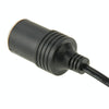 5.5 x 2.1mm Female Cigarette Lighter Socket Plug Connector Charger Cable Adapter, Length: 30cm