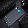 Brushed Texture Carbon Fiber TPU Case for Huawei P30 Lite (Navy Blue)