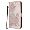 For Infinix Note 30 Pro Datura Flower Embossed Flip Leather Phone Case(Rose Gold)