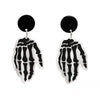 Halloween Acrylic Earrings Personality Festive Jewelry, Style: E000161 Palm