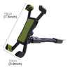 Universal 360 Degrees Free Rotation ABS Motorcycle Phone Bracket Mountain Bike Navigation Bracket GPS/Mobile Holder for 3.5-6.5 inch Mobile Phone(Green)
