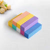 10 PCS Tofu Block Nail Polish Four Squares High Elastic Cotton Manicure Sand Block (Yellow)