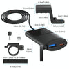 Motorcycle PD+USB Fast Charging Mobile Phone Charger Rearview Mirror Extension Bracket